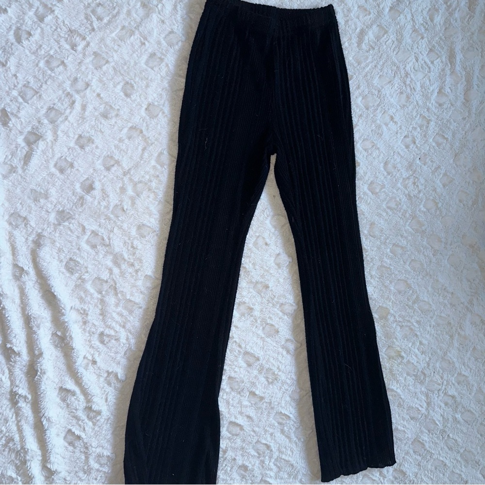 Black Knitted Yoga Pants - Size Petite XXS - Picture 5 of 7